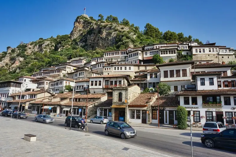 Berat with its castle above the old town