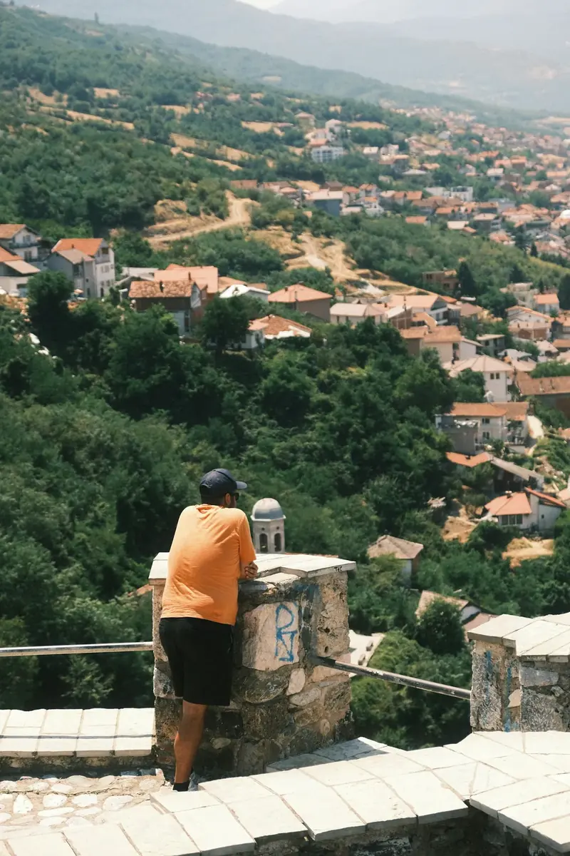 Prizren seen from above the old town