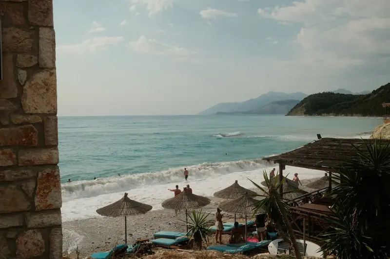 Beach on the Albanian Riviera